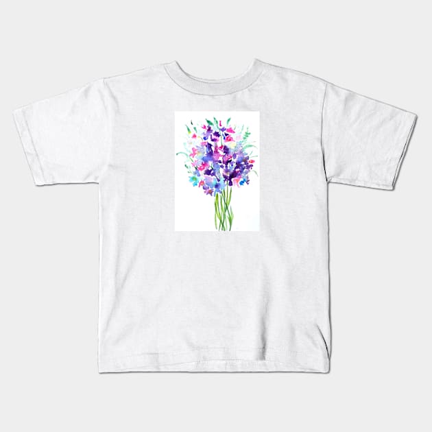 Bouquet of Flowers Kids T-Shirt by Tstafford